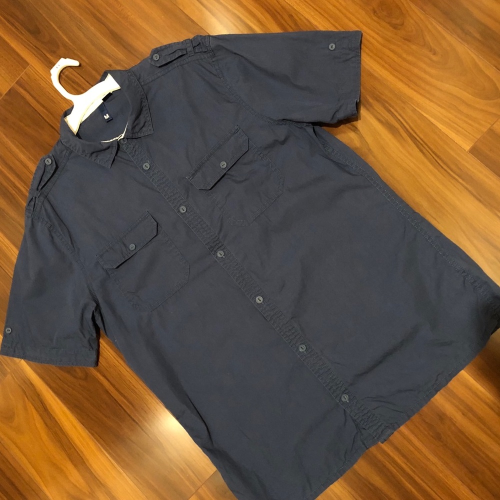 Medium Navy Button Down Polo 👕